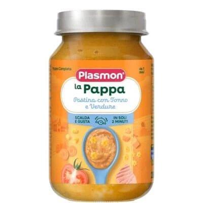 Plasmon la pappa pastina cu ton și legume 200 g