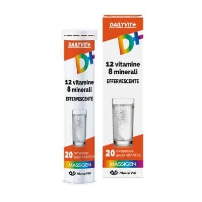 Dailyvit+ 12 vitamine 8 minerale efervescent 20 comprimate