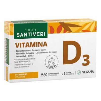 Vitamina d3 2000ui vegetal 60 comprimate