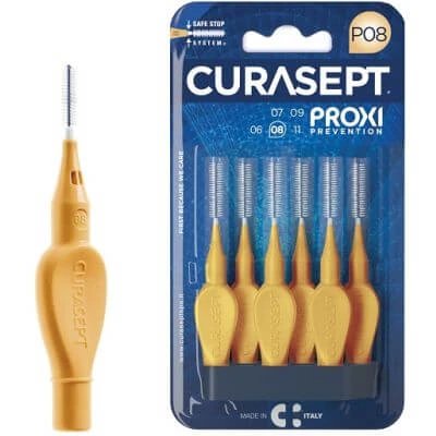 Curasept proxi p08 portocaliu deschis 6 bucăți