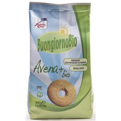 Fsc buongiornobio ovăz + biscuiți vegani organici fără lapte 350 g