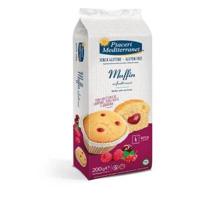 Piaceri mediterranei brioșe cu fructe roșii 200 g