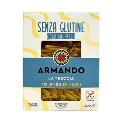 Armando's fără gluten împletitură de porumb orez brun și quinoa 400 g
