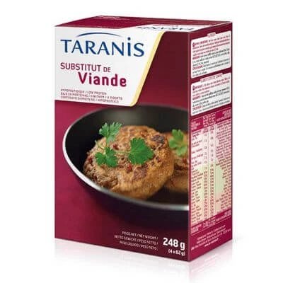 Înlocuitor de carne pentru burger Taranis 4 x 62 g