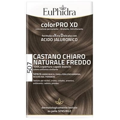 Euphidra colorpro xd 507 natural maro deschis f culoare + activator + balsam + capac + mănuși
