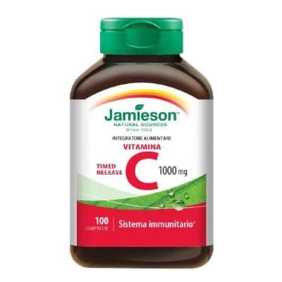 Jamieson vitamina c 1000 cu eliberare temporizată 100 comprimate cutie