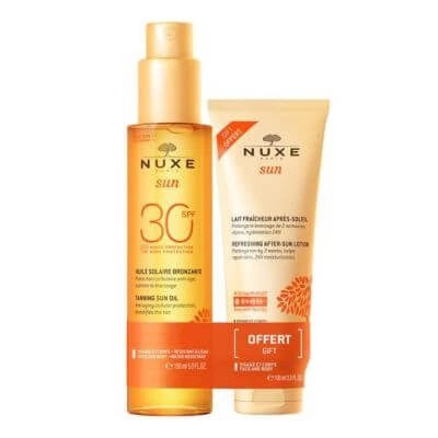 Nuxe sun huile spf30 150 ml + lapte after-sun 100 ml oferit