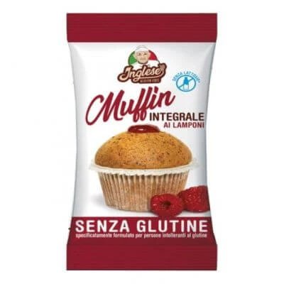 Brioșe englezești din grâu integral cu zmeură porție unică 40 g
