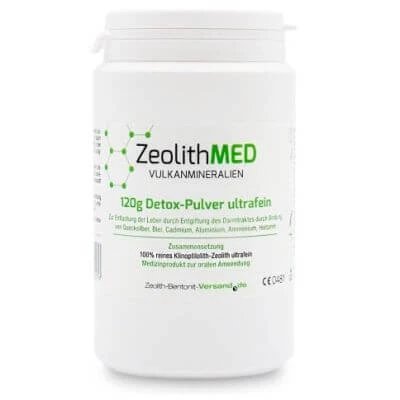 Zeolithmed minerale vulcanice detox pulbere ultrafină 120 g
