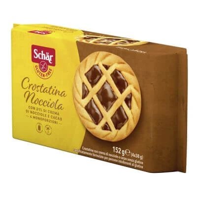 Schar crostatina nocciola 4 porții unice de 38 g