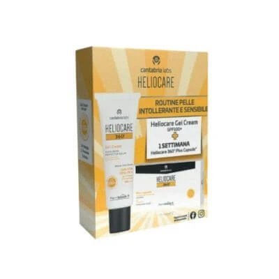 Heliocare 360 gelcream 100+ 50 ml + heliocare 360 plus 7 capsule de probă