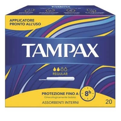 Tampax cutie albastră normală 20 bucăți