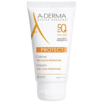 Aderma a-d protect cremă fără parfum 50+ 40 ml