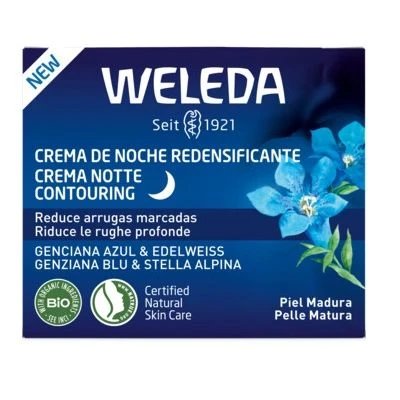 Cremă de noapte pentru contur albastru de gențiană și edelweiss 40 ml