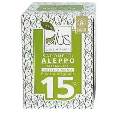 Săpun de alep manual Alus olice & laurel 15% 200 g
