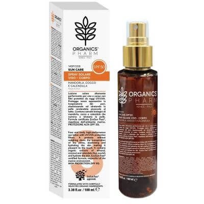 Organics pharm sun spray față corp spf50 100 ml