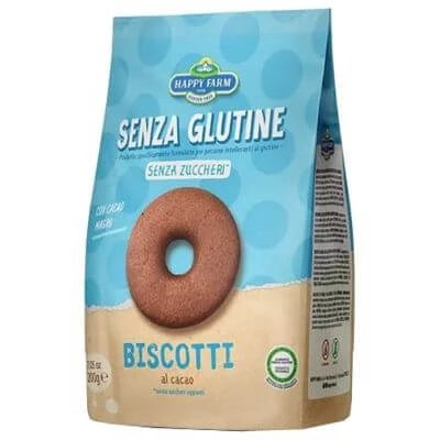 Happy Farm biscuiți cu cacao fără zahăr 200 g