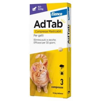 Adtab*3cpr 12mg pisici 0,5-2kg