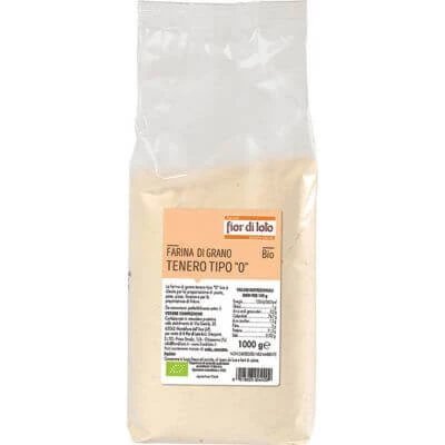 Grâu organic 0 făină fină 1000 g
