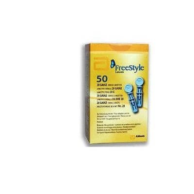 Lancetă Freestyle calibru 28 50 bucăți