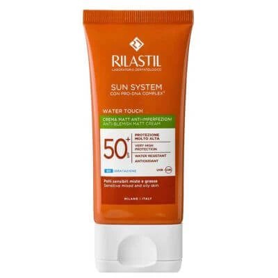 Rilastil sun system water touch fluid spf50+ 50 ml formulă nouă