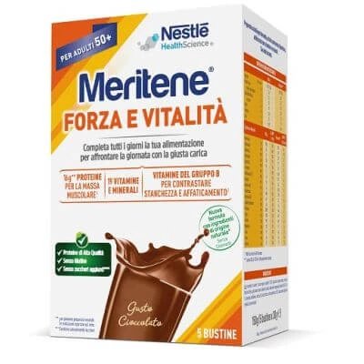 Meritene forță și vitalitate ciocolată 5 x 30 g pliculețe