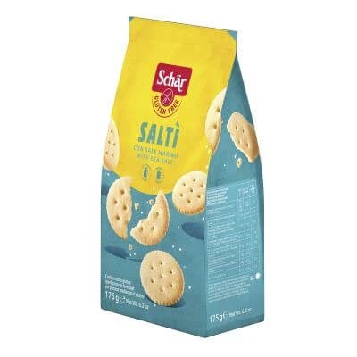 Biscuiți "Schar salti" cu sare de mare fără lactoză 175 g