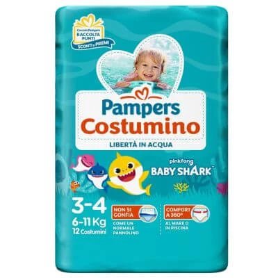 Pampers baby shark cp s3-4 12 bucăți