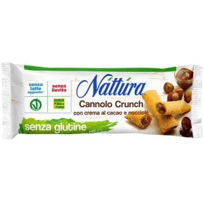 Nattura cannolo crunch cacao și alune 5 bucăți 25 g