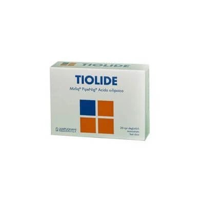 Thiolide 20 comprimate înghițibile cu un singur strat rapid lent