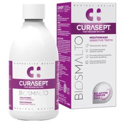 Curasept Bio Enamel Apă de gură pentru dinți sensibili 300 ml