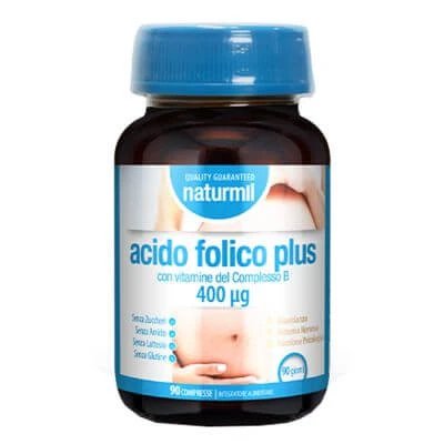 Naturmil acid folic plus 400 mcg 90 comprimate