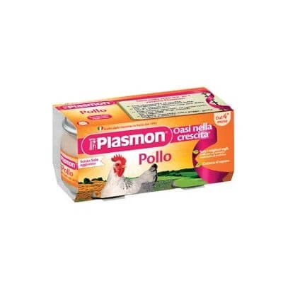 Pui omogenizat Plasmon 80 g x 2 bucăți