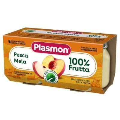 Mere cu piersici omogenizate Plasmon 160 g