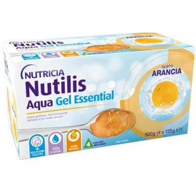 Nutilis aqua gel portocaliu 4 buc 125 g