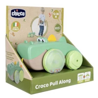 Chicco eco joc + crocodil remorcabil