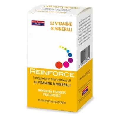 Reinforce 12 vitamine + 8 minerale 30 comprimate masticabile