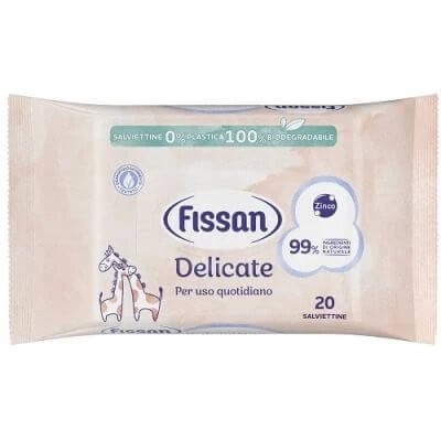 Șervețele de călătorie Fissan noi 20 bucăți