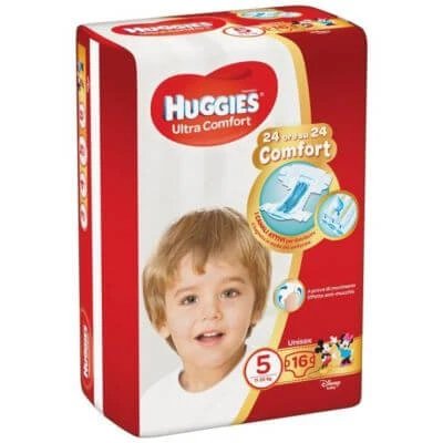 huggies ultra comfort base 5 scutec 16 bucăți
