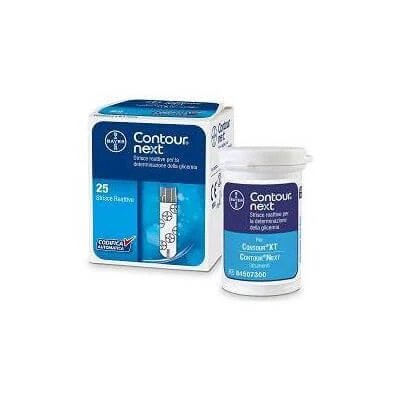 Benzi de măsurare a glicemiei Contour next 25 bucăți