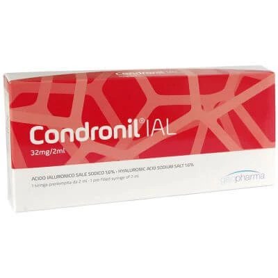Seringă intraarticulară acid hialuronic condronil ial 1,6% 2 ml