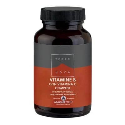 Terranova vitamina b complex cu vitamina c 50 capsule