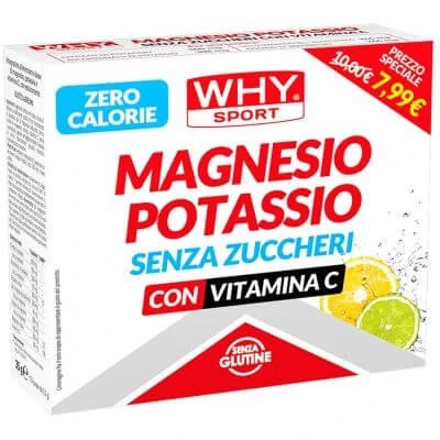 Whysport magneziu potasiu fără zahăr 10 pliculețe citrice
