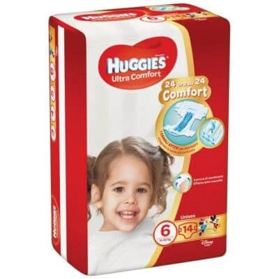 Huggies ultra comfort scutec bază 6 14 bucăți