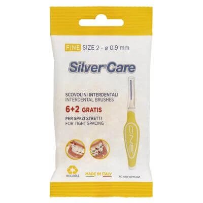 Silvercare perie interdentară one 8 fine dimensiune 2