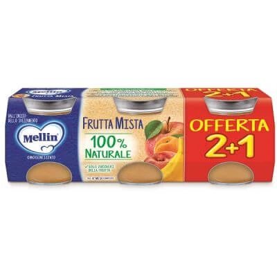 Fructe mixte omogenizate Mellin 3 bucăți 100 g