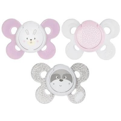 Chicco suzetă confort fată silicon 0-6 luni 2 bucăți