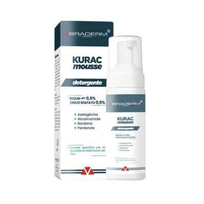 Kurac spumă de curățare facială 100 ml braderm