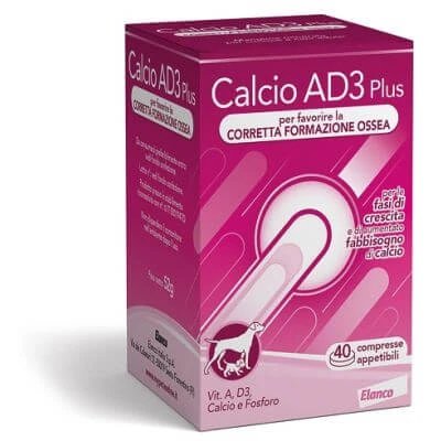 Calciu ad3 plus 40 de tablete palatabile