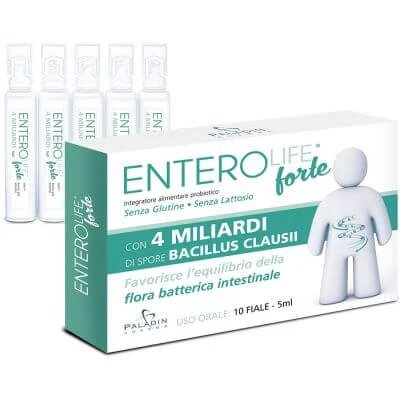 Enterolife forte 4 miliarde 10 fiole de 5 ml